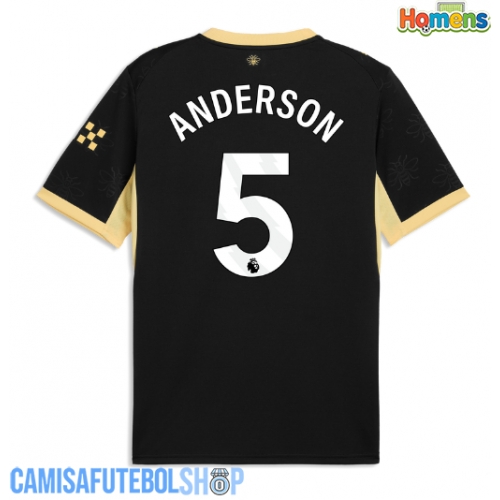 Camisa de time de futebol Manchester City Elliot Anderson #5 Replicas 2º Equipamento 2026-27 Manga Curta
